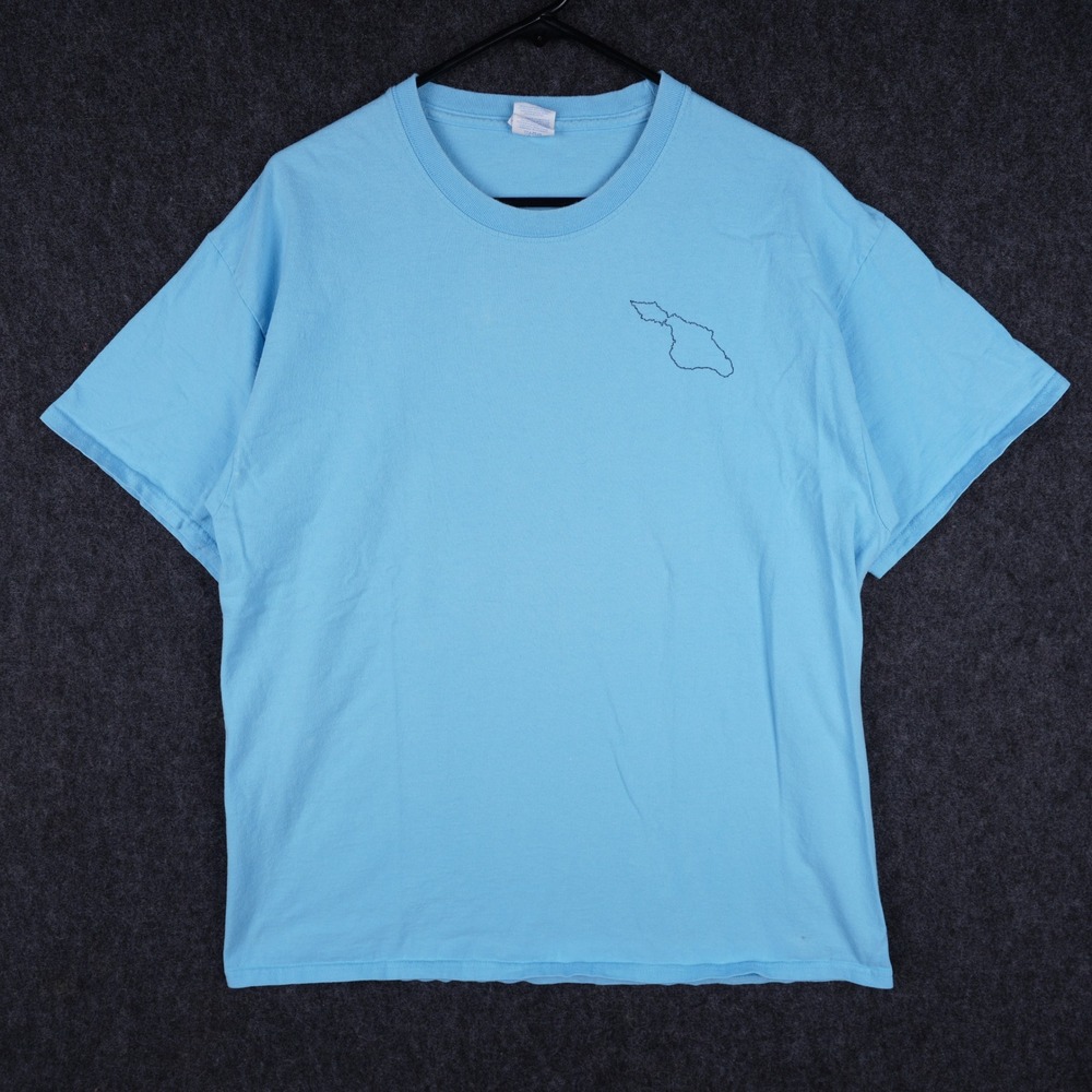 Port & Company Emerald Bay Outdoor Academy T-Shirt Mens XL Blue Good Garibaldi